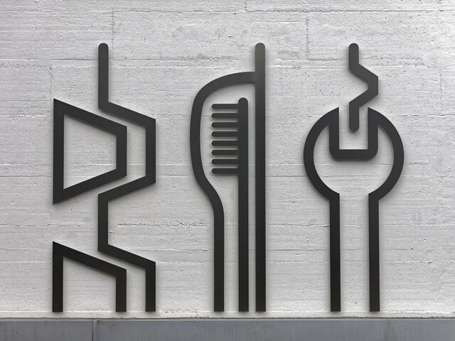 An welcher Heilbronner Firma ist diese Wand zu sehen?
