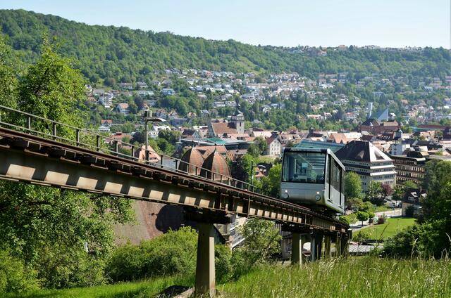 Die Standseilbahn zum Stadtteil Taläcker