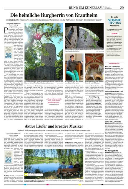 Urlaubsstimmung pur, die hat Heimatreporterin Gerlinde Müller abgelichtet. Das Foto gehört zum Artikel über das Engagement der Krautheimer auf Meine.Stimme.