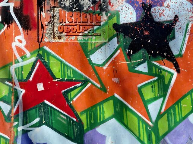 Ein ganz legales Graffiti - aber wo ist es?