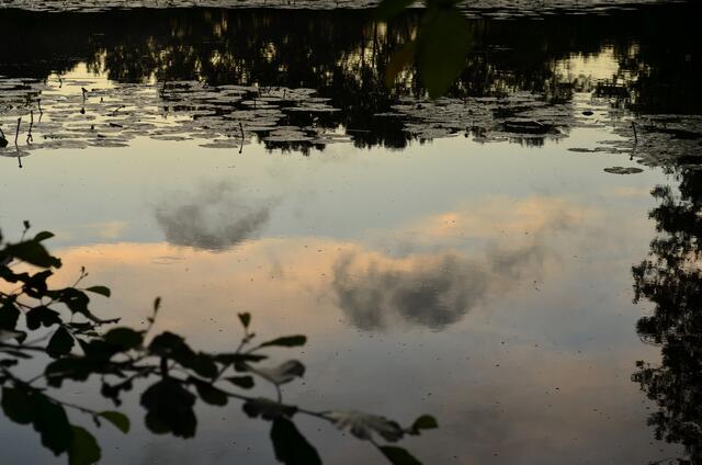 Blick nach unten zu den Wolken