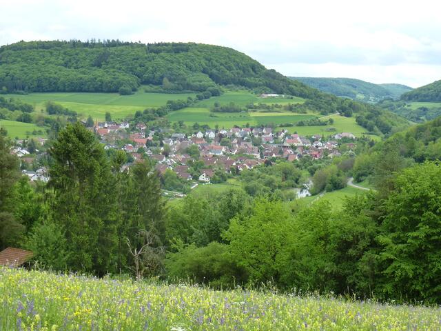 Wohnen inmitten der Natur - Kocherstetten, Blick nach Süden