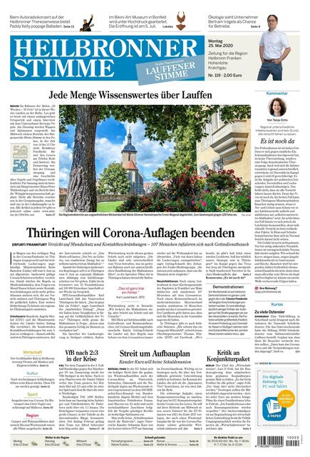 In KW 22 sind wieder 2 Kommunen im Mittelpunkt der Berichterstattung: Lauffen und Weißbach. Das Foto von Erwin Weigend hat das Titelbild-Gewinnspiel für Lauffen gewonnen.
