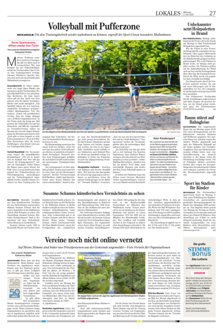 Jagsthausen ist auf meine.stimme noch nicht allzu üppig vertreten. Zehn Privatpersonen halten aktuell die Stellung. Darüber wird am 3. Juni 2020 in der Tageszeitung berichtet. Heimatreporterin Stephanie Rüdele liefert ein idyllisches Bild zum Beitrag.