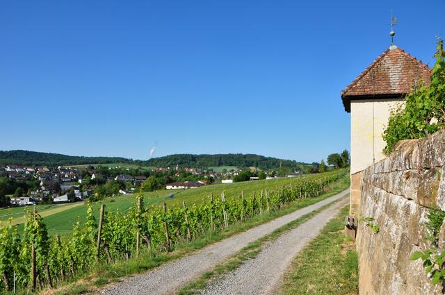 Karmeliterhäuschen mit Blick auf Flein