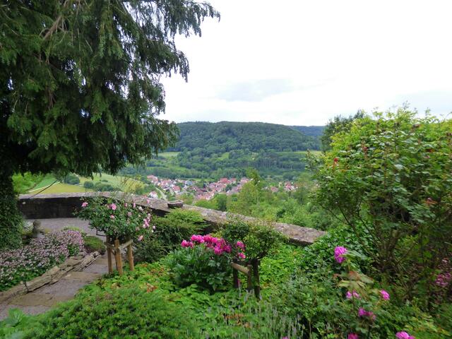 Blick vom Garten auf Kocherstetten