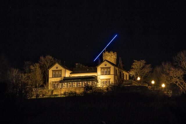 Kunst in Heilbronn - Wartbergturm und sein Leuchtstab