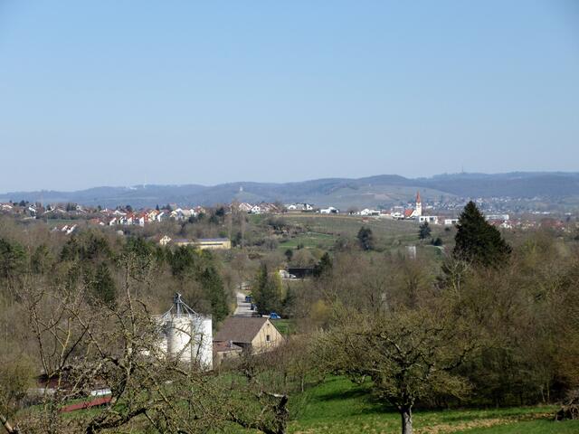Aussicht oberhalb der Öttinger Mühle über Ilsfeld