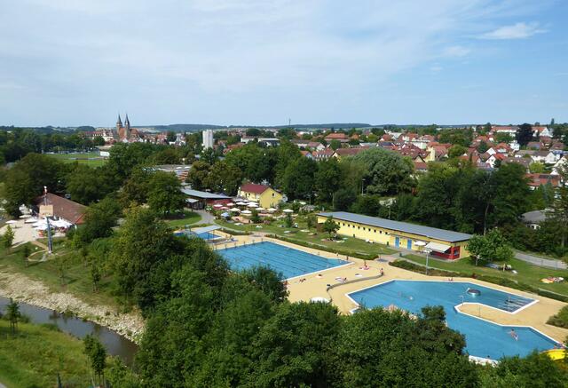 Freibad von oben
