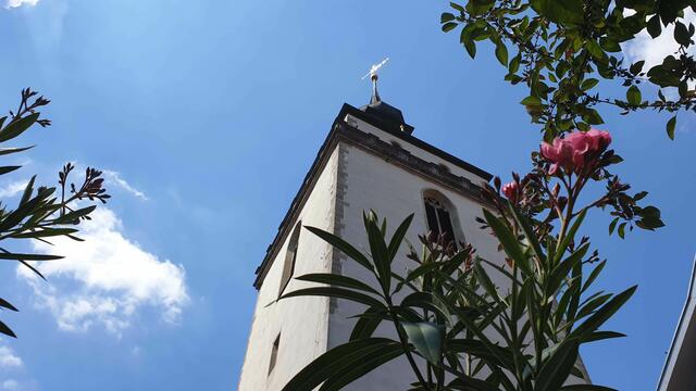 Johanneskirche im Frühjahr 2020