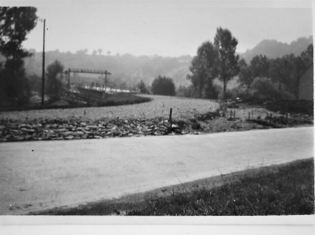 Bau der neuen Jagstbrücke 1955