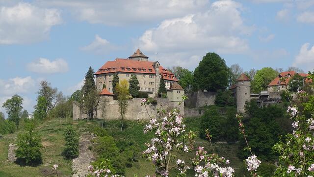 Schloß Stetten - fotografiert auf dem Weg von Vogelsberg nach Kocherstetten