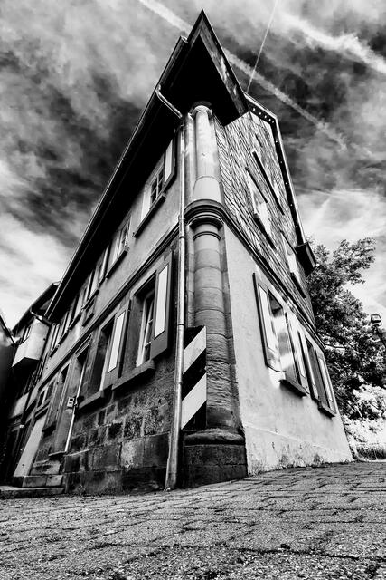 Markantes Eckhaus in Öhringen