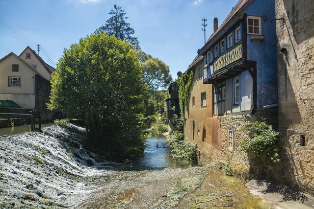 Widdern Fachwerkhäuser an der Kessach