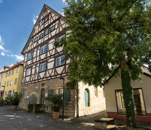Das Komburger Haus, einst Sitz des Ganerben Kloster Komburg.