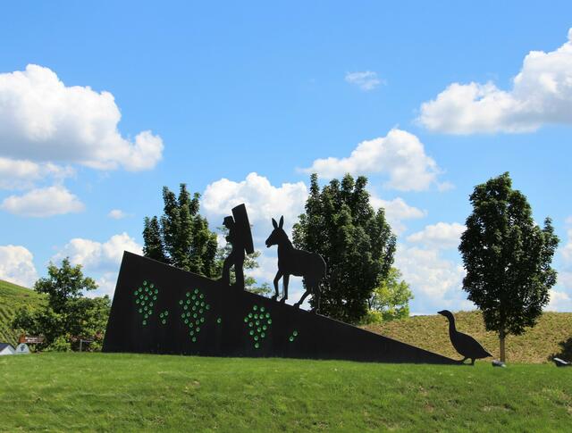 Kunst im Kreisel "Fleiner Wengert" von Markus Kachel, 2008