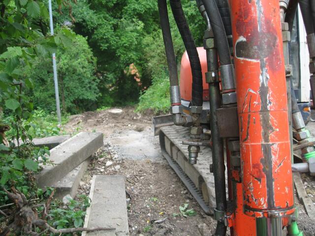Überraschung! Streckenteil mit Cross-Einlage.