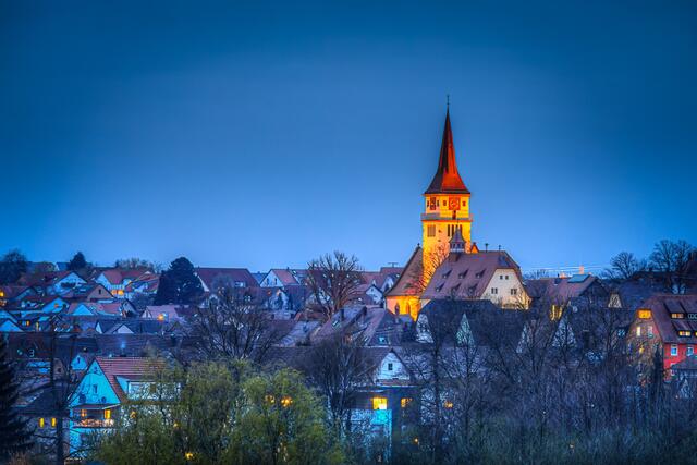 Ilsfeld bei Nacht