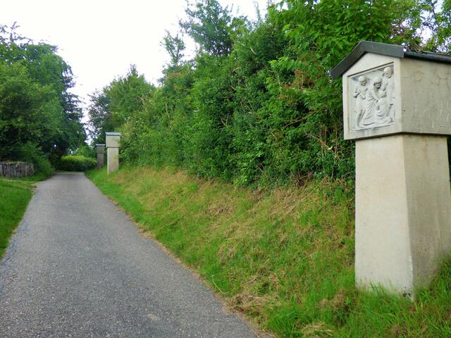 Führt dieser Weg nach Santiago de Compostela? Wahrscheinlich nicht - solche Wege gibt's auch bei uns hier.... aber wo? --- 3. Buchstabe der Ortschaft / Gemeinde / Stadt .....
