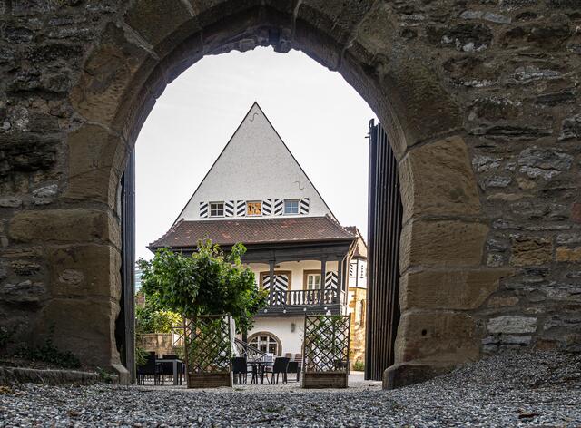 Durchgang zum Zweiradmuseum