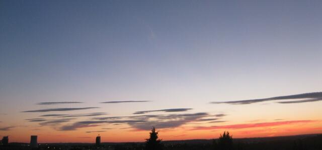 Abendstimmung über dem Neckartal