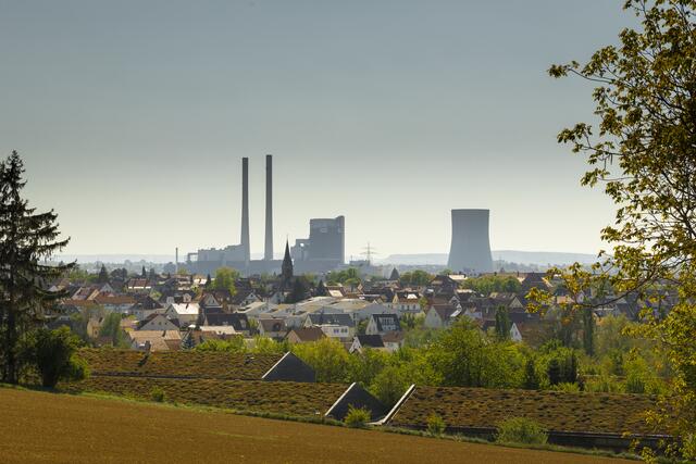 Skyline Neckarsulm mit Stadtkirche