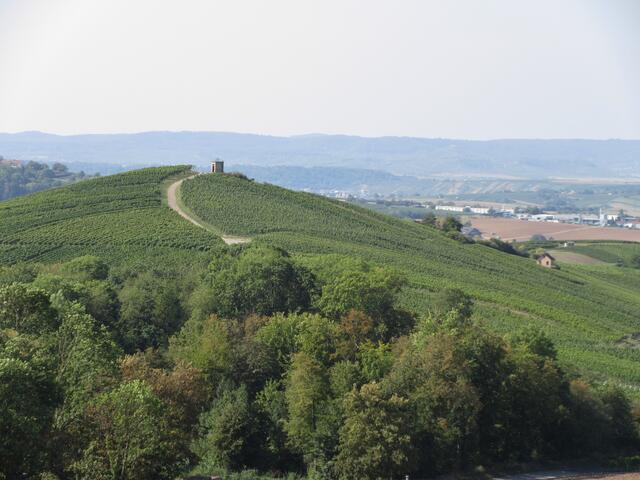 Aussicht vom Schanzenweg zum Staufenberg
