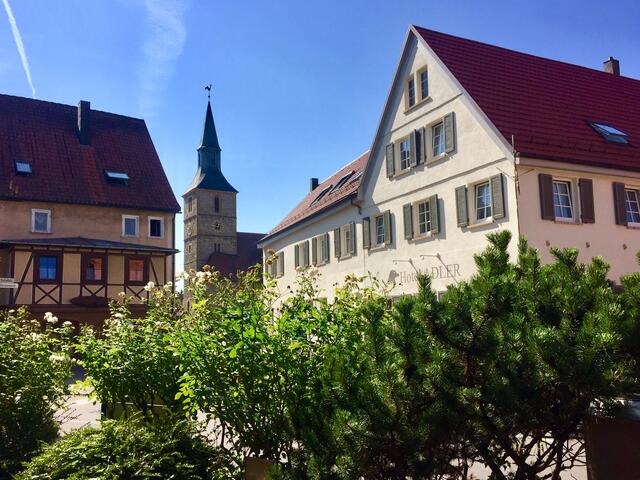 Ortsansicht zur Sebastianskirche