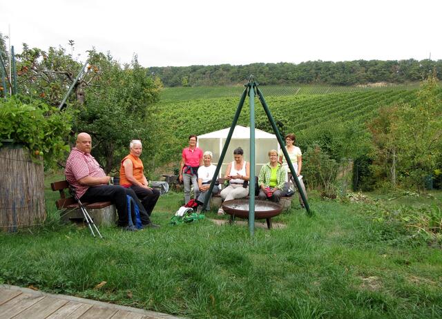 Vor der Ernte eine kurze Rast.