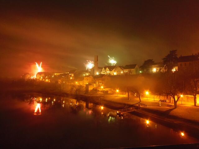 . . .  und in der Nacht - an Silvester.