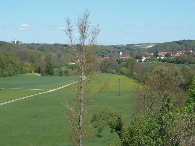 Blick über die Jagst nach Untergriesheim.