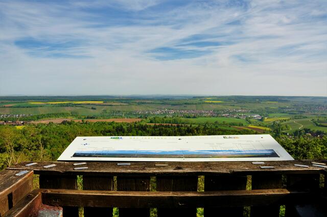 Blick auf Pfaffenhofen vom Weißen Steinbruch