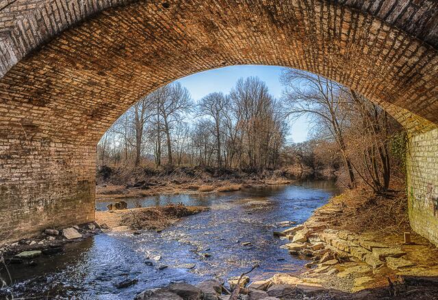 Der Kocher auf dem Weg zum Neckar