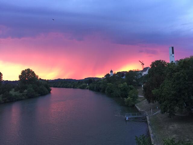 Abendrot aus fantastischen Farben