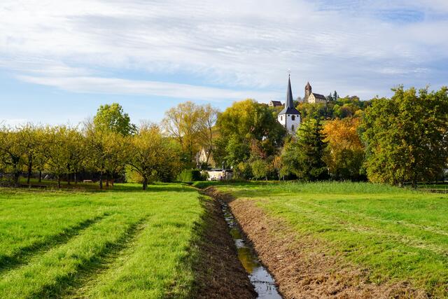 Kirche von Stockheim mit Schloss
