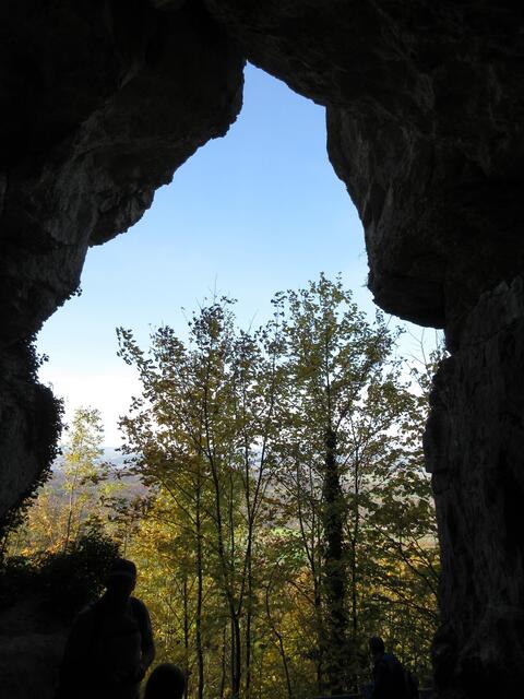 Blick aus der Höhle
