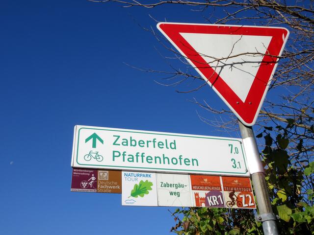 Ein Schilderwald... doch es schien, als wären am Samstag Vormittag alle beim Einkaufen. Wie die Heilbronner Stimme berichtete trotz Corona dicht gedrängt in der Fußgängerzone. Wir hatten die Wege für uns alleine.