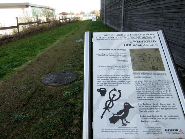 Sieben Weihegrade sind auf dem Weg dargestellt