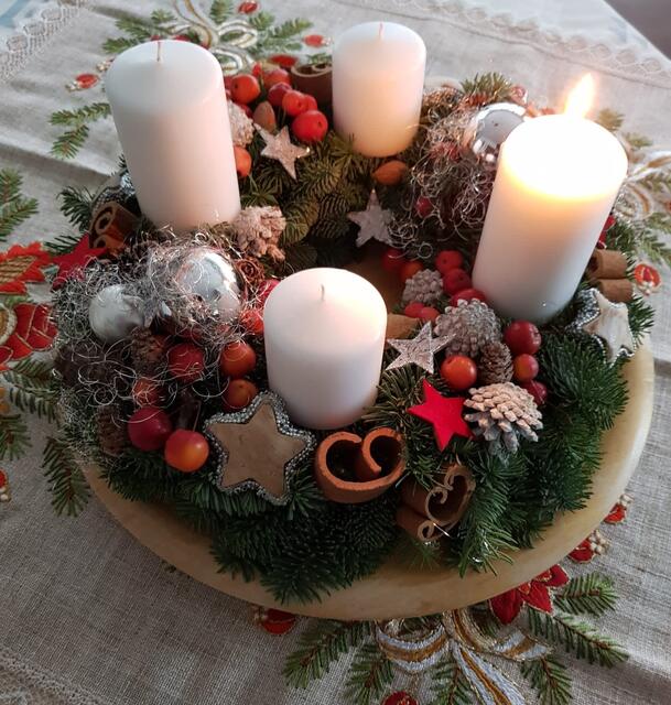 Gemütlichkeit am 1. Advent bei meiner Freundin Ulrike