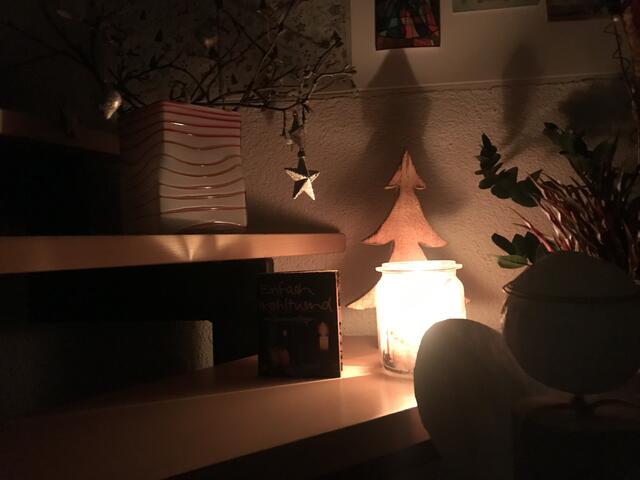 Treppenhaus weihnachtlich geschmückt