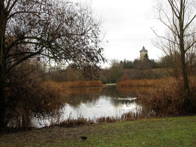 Der Wasserturm ist dagegen immer wieder fotogen.