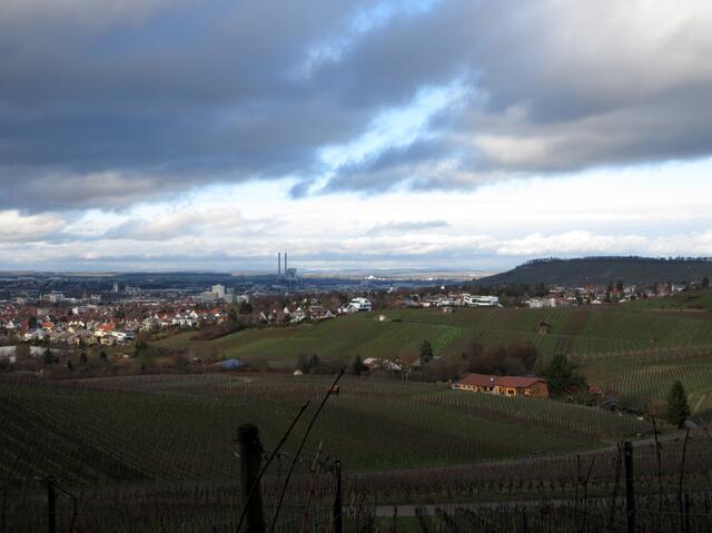 Bereits unten am Gaffenberg das Wechselspiel von Sonne und Wolken.