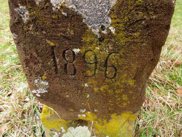 Stein Nummer 51 stammt wohl aus dem Jahr 1896