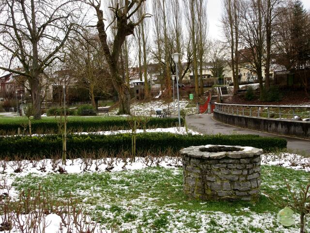 Menschenleer der Park in Nordheim