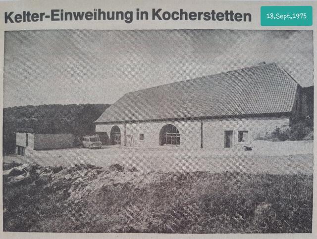 Am 19.September 1975 konnte die 'weit und breit schönste Mehrzweckhalle' nach knapp einjähriger Bauzeit eröffnet werden