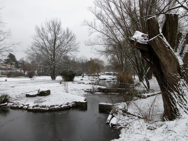 Hier sprudelt es, damit es nicht gefriert