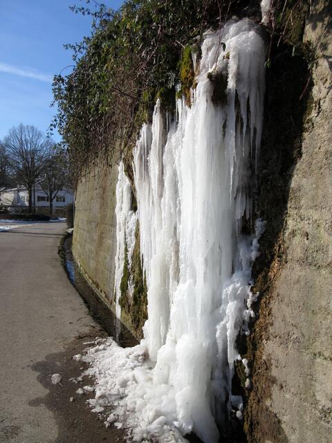 In Nordheim nur ein verhältnismäßig kleiner Austritt.