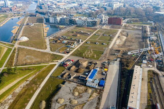 Buga-Brücke "Blitz" vom Hauptbahnhof zum Neckarbogen