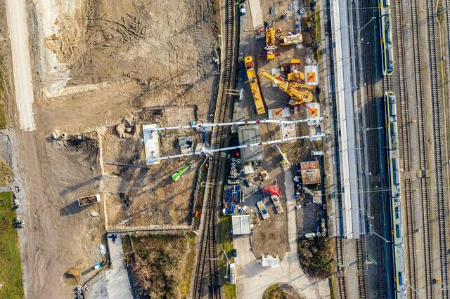 Buga-Brücke "Blitz" vom Hauptbahnhof zum Neckarbogen