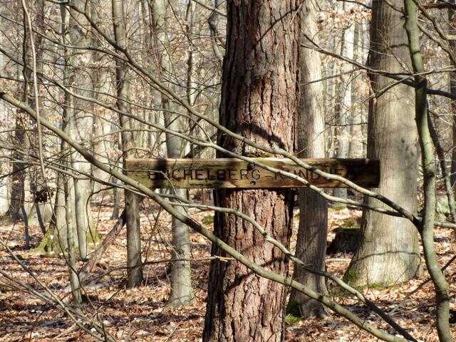 Ziel und Thema am 2. März war dieses Schild, das bei einer der letzten Wanderungen entdeckt wurde.